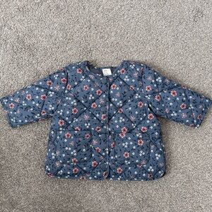 NWT H&M Quilted Floral Kids Jacket